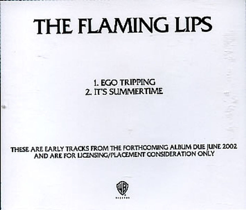 The Flaming Lips Ego Tripping US Promo CD-R acetate CD ACETATE