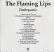 The Flaming Lips Embryonic + EP US Promo CD-R acetate TWO CD-R ACETATE SET