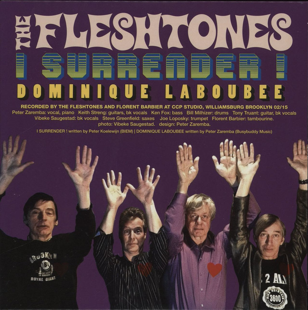 The Fleshtones I Surrender ! US 7" vinyl single (7 inch record / 45) SI-YEP-2446