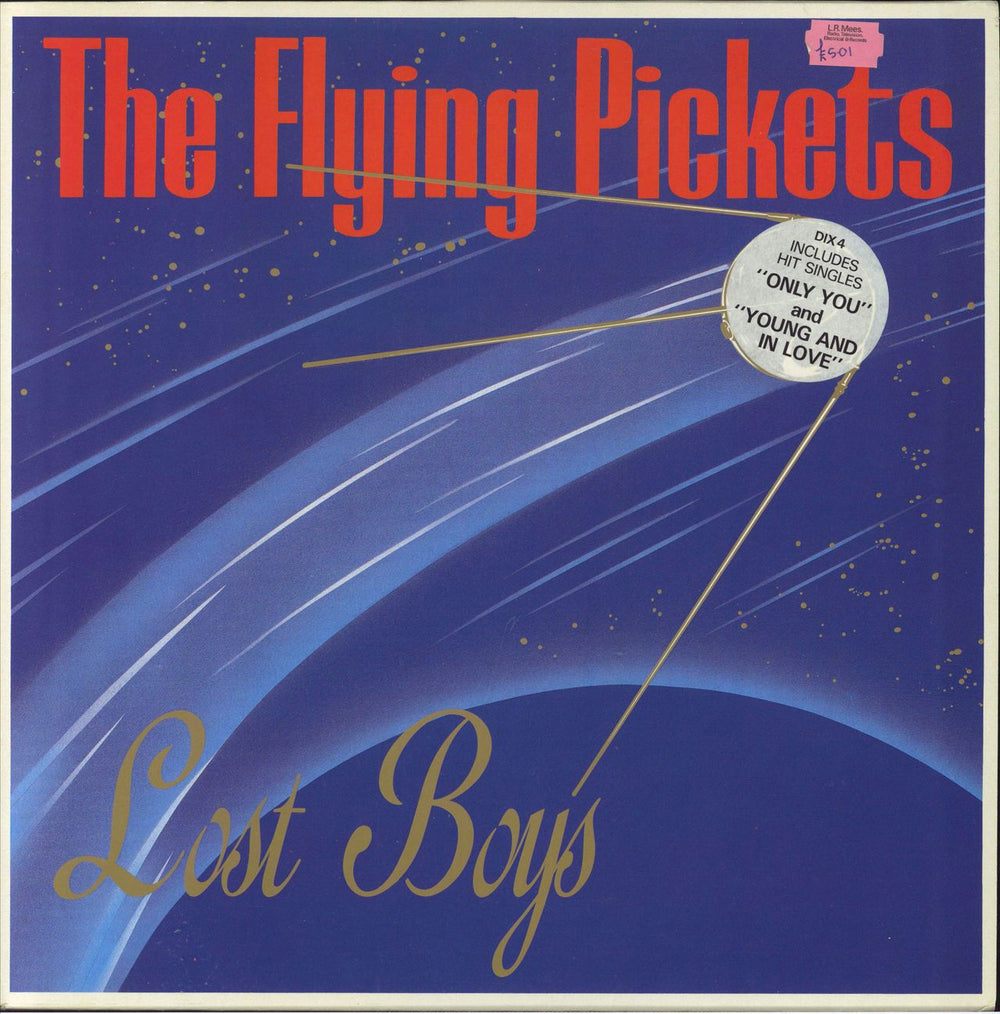 The Flying Pickets Lost Boys - Hype Stickered Sleeve UK vinyl LP album (LP record) DIX4