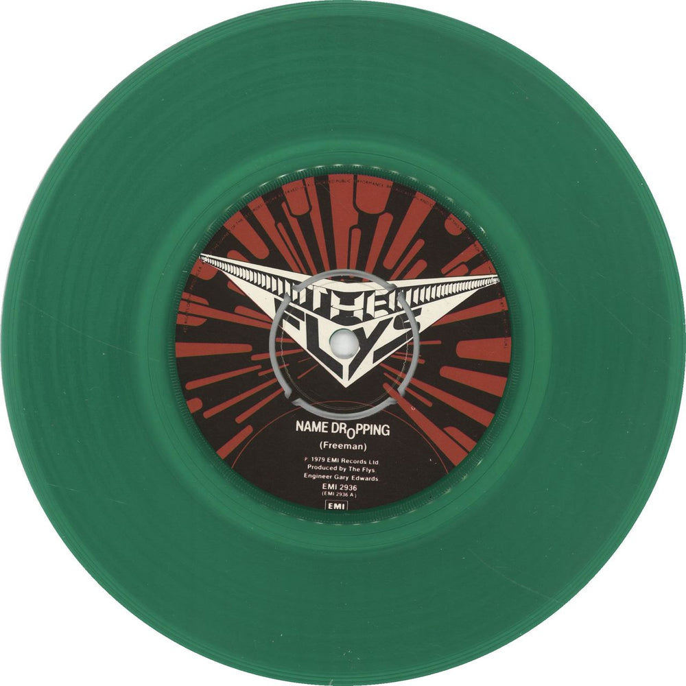 The Flys Name Dropping - Green Vinyl UK 7" vinyl single (7 inch record / 45) TFY07NA98875