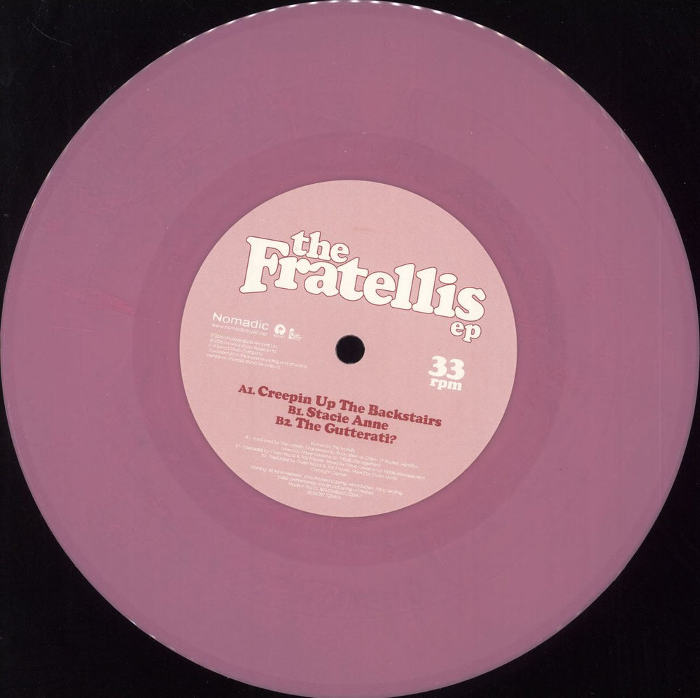 The Fratellis The Fratellis EP - Pink Vinyl + Sticker UK 7" vinyl single (7 inch record / 45) TT207TH568706