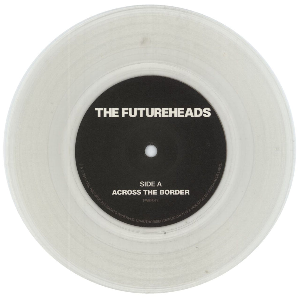 The Futureheads Across The Border - Clear Vinyl UK 7" vinyl single (7 inch record / 45) FHD07AC814941