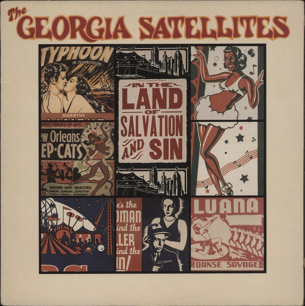 The Georgia Satellites In The Land Of Salvation And Sin US vinyl LP album (LP record) 60887-1