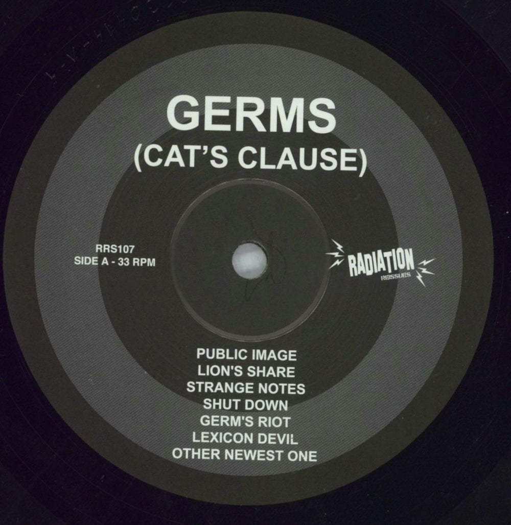 The Germs (Cat's Clause) Italian vinyl LP album (LP record) GE3LPCA822037