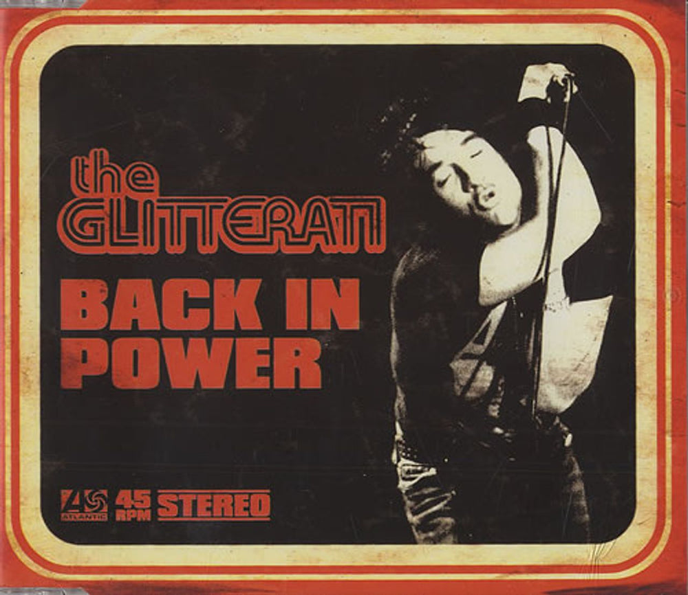 The Glitterati Back In Power UK CD single (CD5 / 5") ATUK002CD