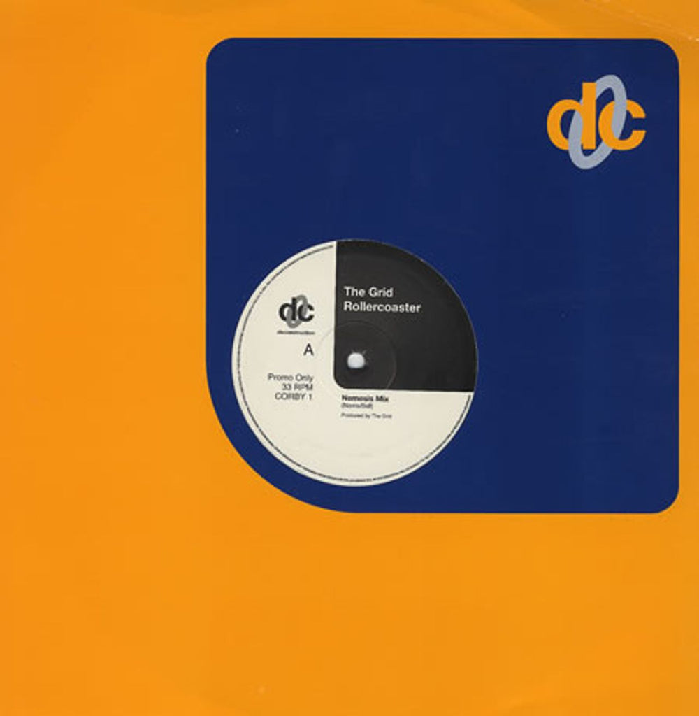 The Grid Rollercoaster Nemesis Mix UK Promo 12" vinyl single (12 inch record / Maxi-single) CORBY1
