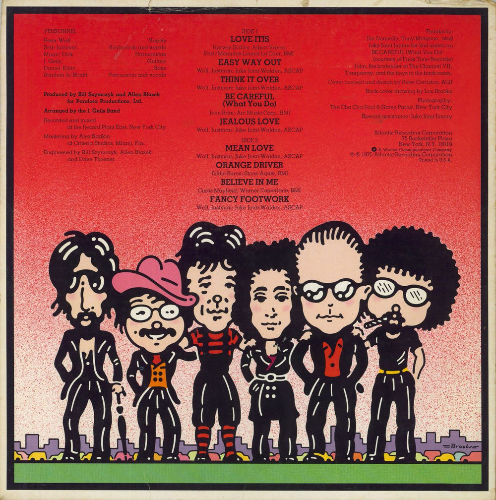 The J. Geils Band Hotline UK vinyl LP album (LP record)