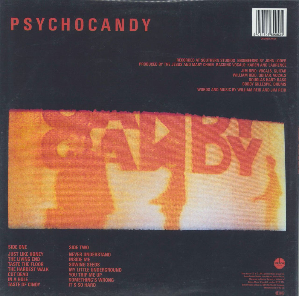 The Jesus & Mary Chain Psychocandy UK vinyl LP album (LP record) 5014797890534