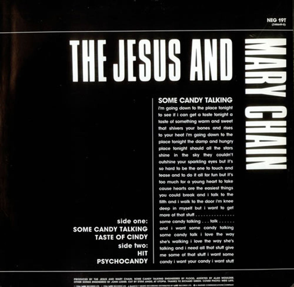 The Jesus & Mary Chain Some Candy Talking E.P. + Poster UK 12" vinyl single (12 inch record / Maxi-single) JMC12SO22040