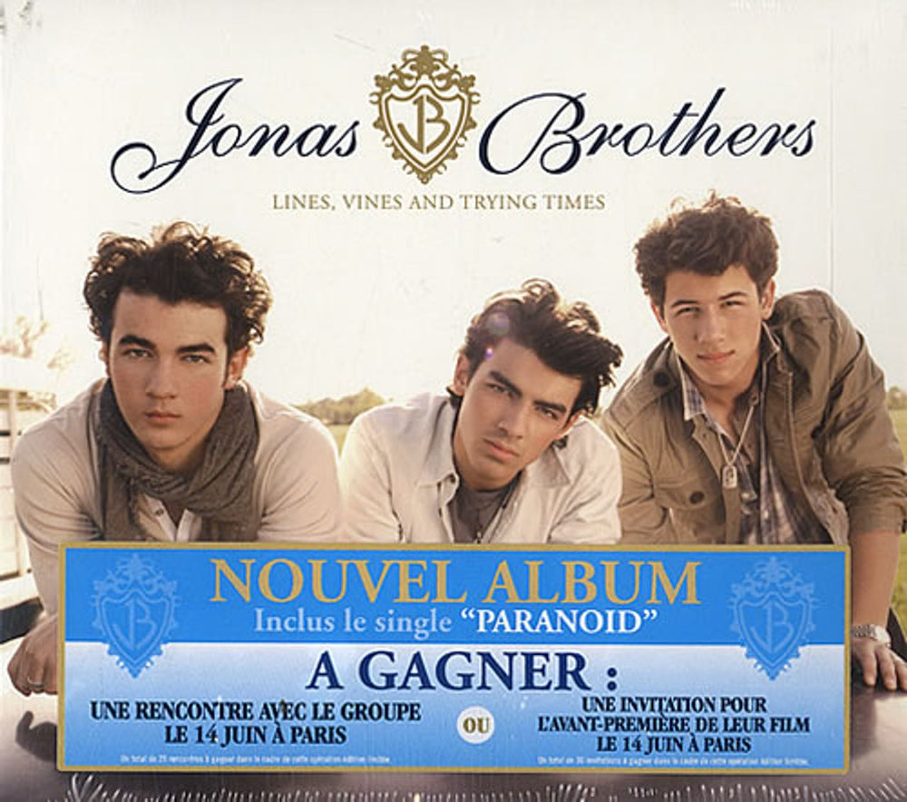 The Jonas Brothers Lines, Vines And Trying Times French CD album (CDLP) 8714668