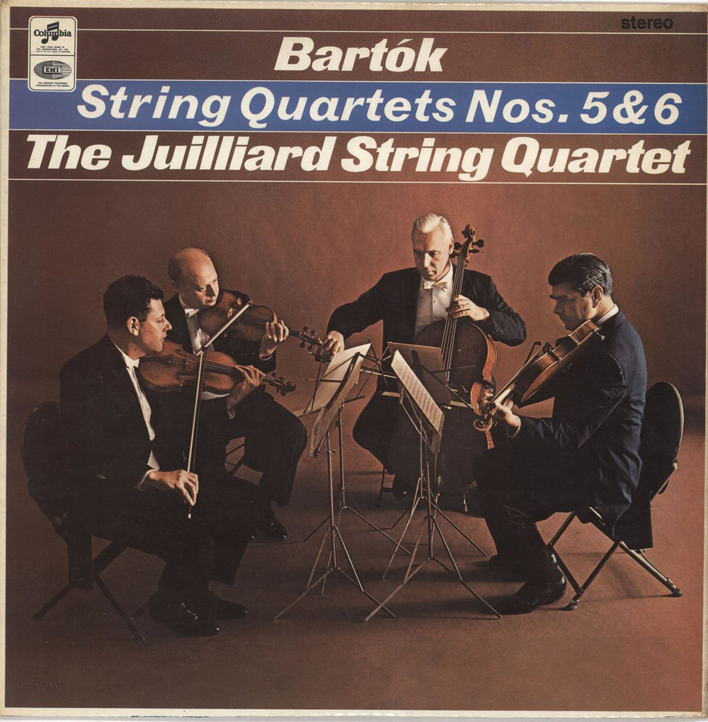 The Juilliard String Quartet Bartók: String Quartets Nos. 5 & 6 UK vinyl LP album (LP record) SAX5262