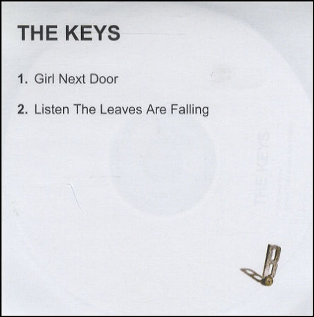 The Keys Girl Next Door UK Promo CD-R acetate CD-R ACETATE