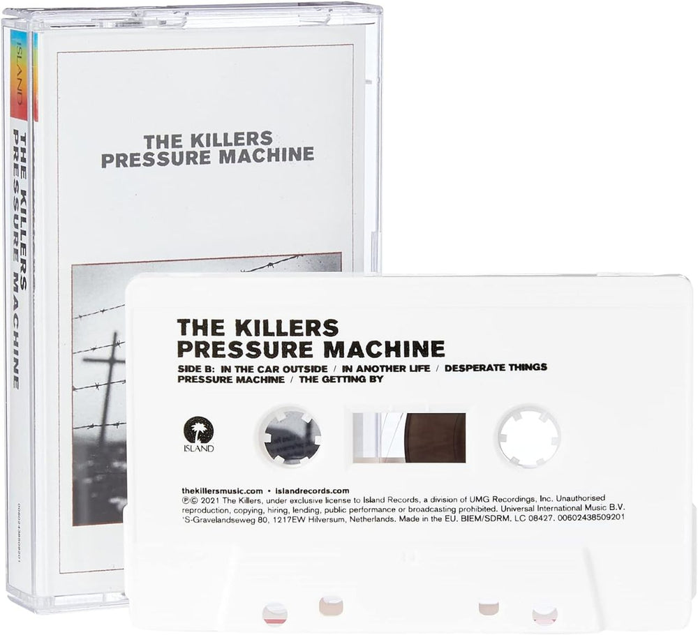 The Killers Pressure Machine - White Cassette - Sealed UK cassette album TKICLPR827056