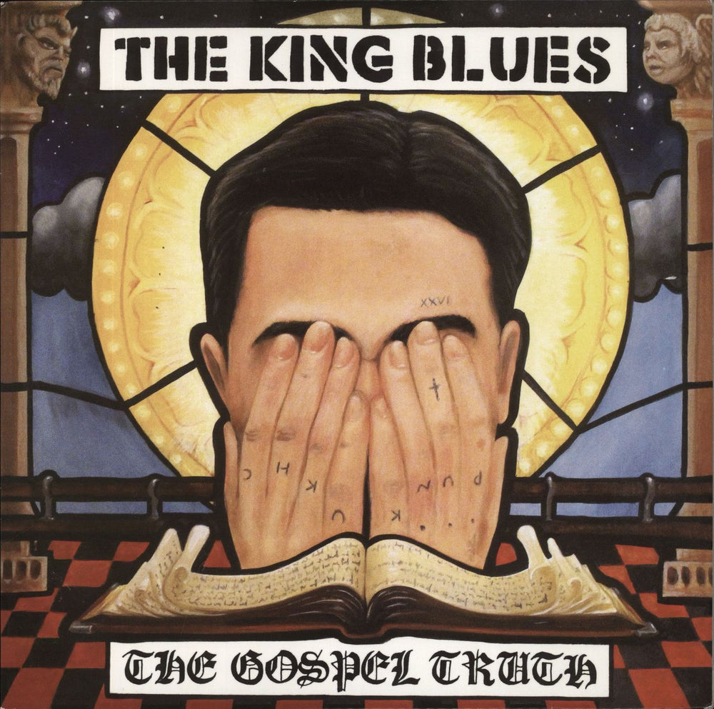 The King Blues The Gospel Truth - White Vinyl UK vinyl LP album (LP record) COOKLP650