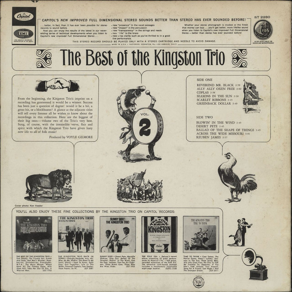 The Kingston Trio The Best Of The Kingston Trio Vol. 2 US vinyl LP album (LP record)