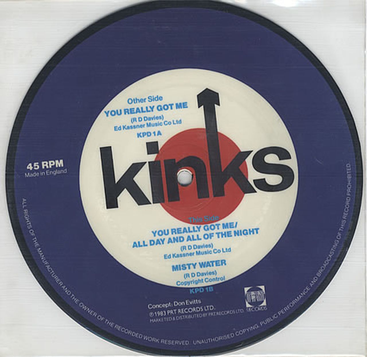 The Kinks『YOU REALLY GOT ME』7inchレコード the-kinks-you-really-got-me-uk