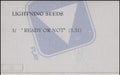 The Lightning Seeds Ready Or Not UK Promo cassette single