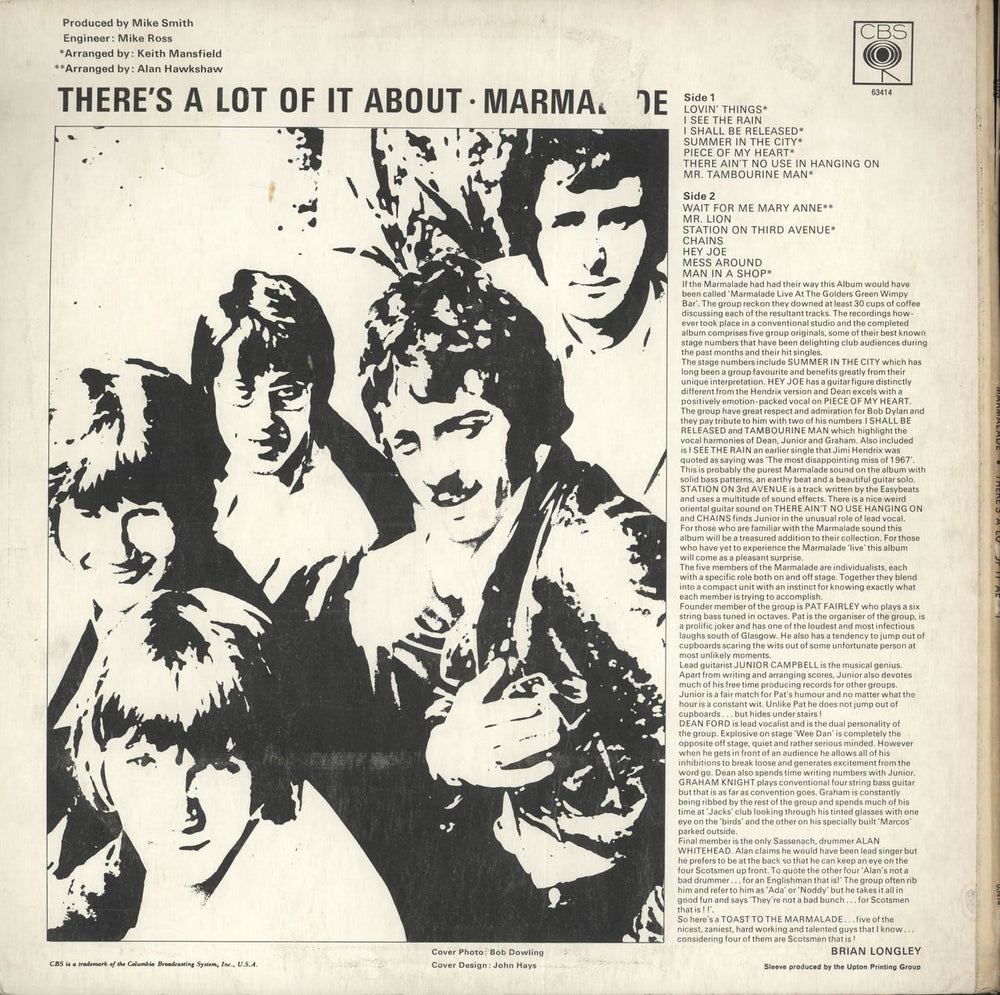 The Marmalade There's A Lot Of It About - 1st Mono - EX UK vinyl LP album (LP record)