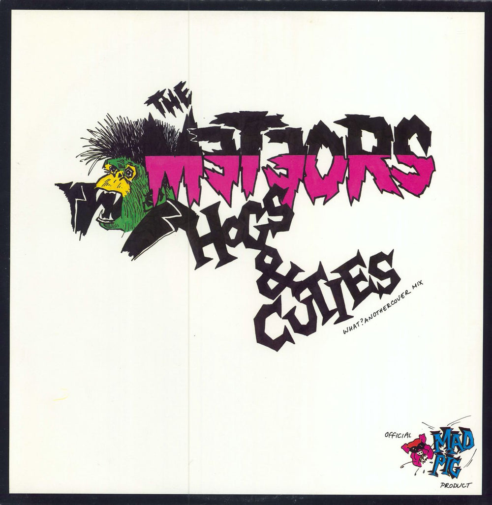 The Meteors (80s) Hogs & Cuties (What? Anothercover Mix) UK 12" vinyl single (12 inch record / Maxi-single) PORK3T