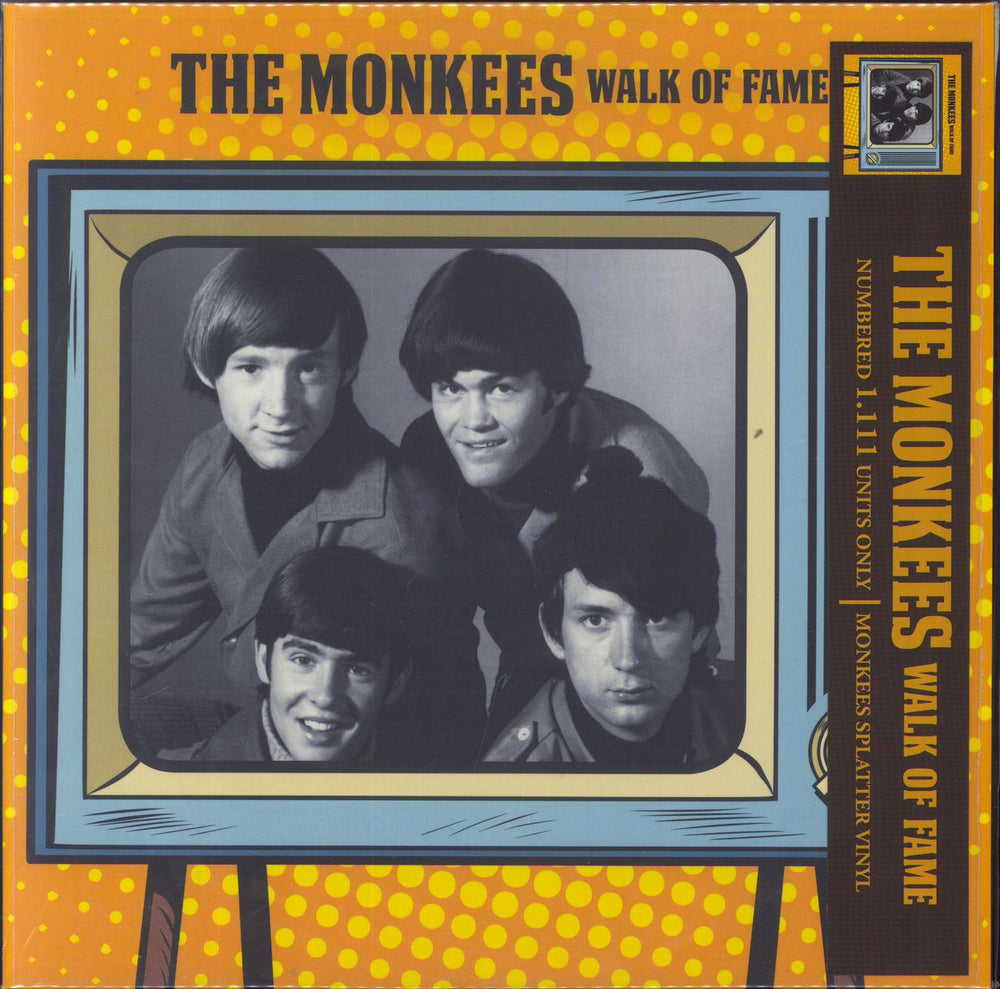 The Monkees Walk Of Fame: Remastered - Yellow Splattered Vinyl UK vinyl LP album (LP record) 3571