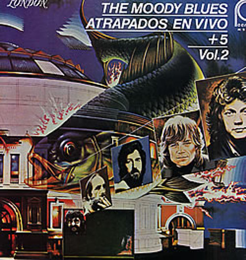 The Moody Blues Atrapados En Vivo + 5 Vol 2 Mexican vinyl LP album (LP record) M/S2020