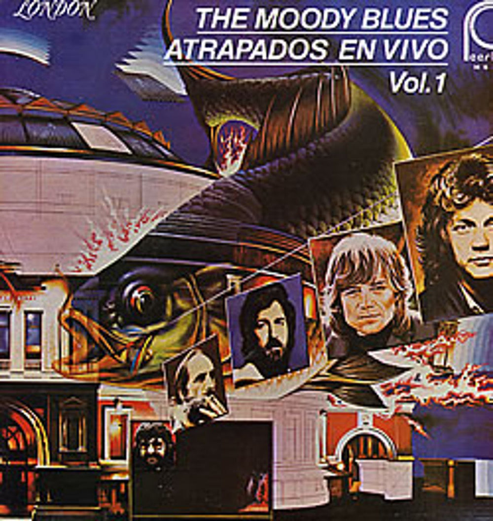 The Moody Blues Atrapados En Vivo Vol 1 Mexican vinyl LP album (LP record) M/S2019