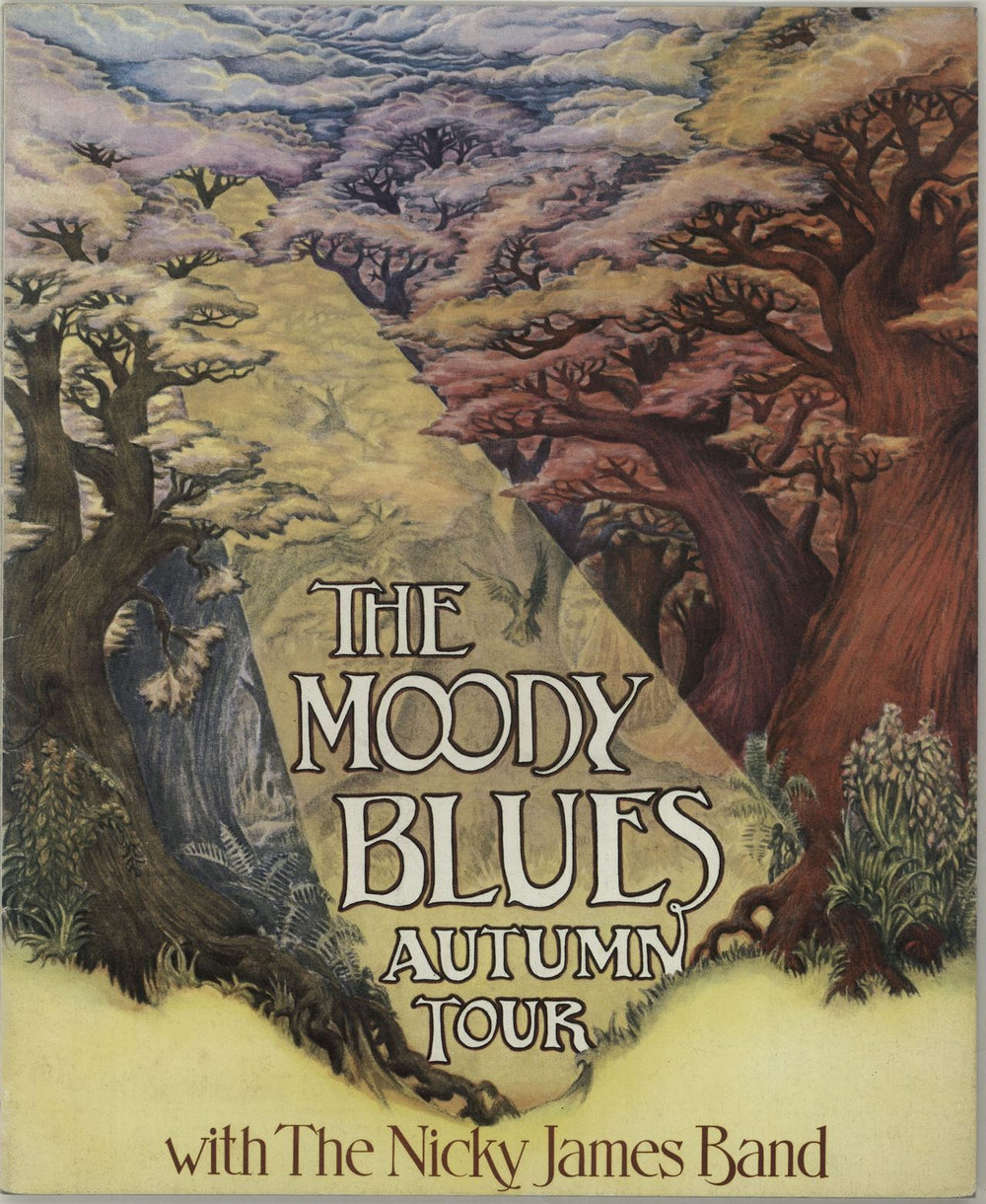 The Moody Blues Autumn Tour + Ticket Stubs UK tour programme TOUR PROGRAMME