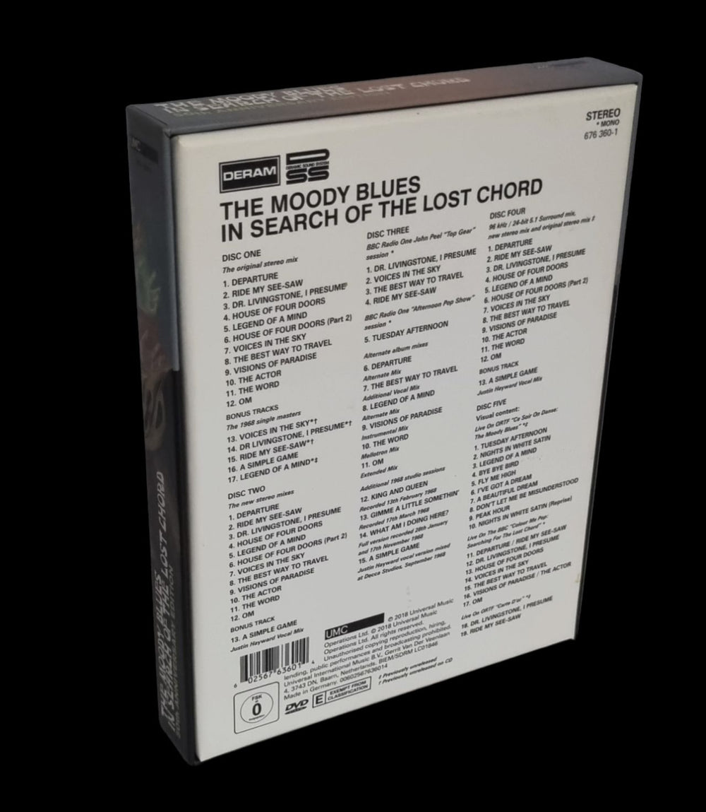 The Moody Blues In Search Of The Lost Chord (50th Anniversary Edition) UK CD Album Box Set 602567636014