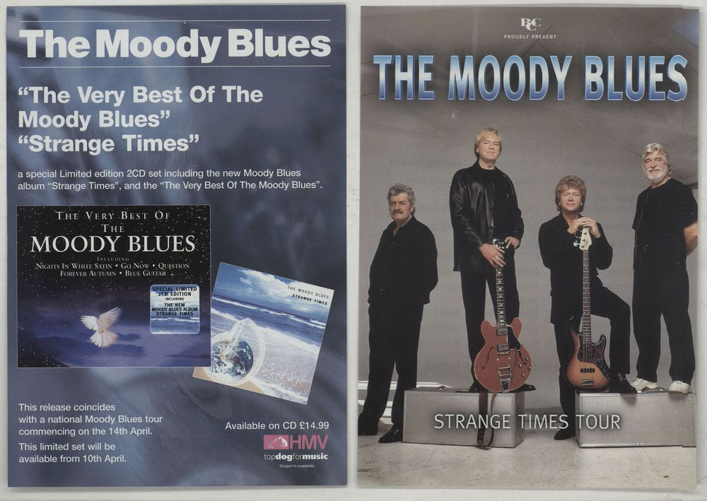 The Moody Blues World Tour 2000 + Flyer UK tour programme MBLTRWO670430