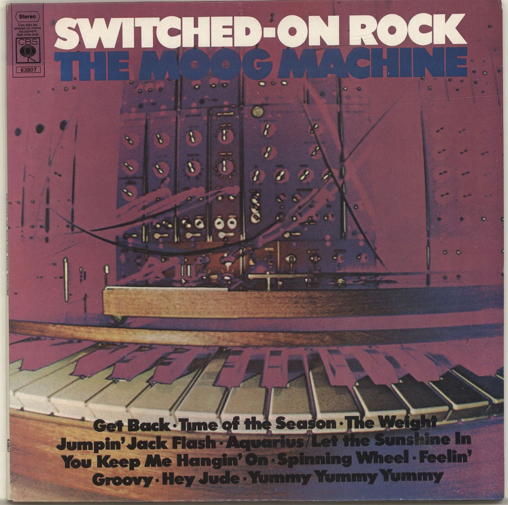 The Moog Machine Switched-On Rock UK vinyl LP album (LP record) 63807