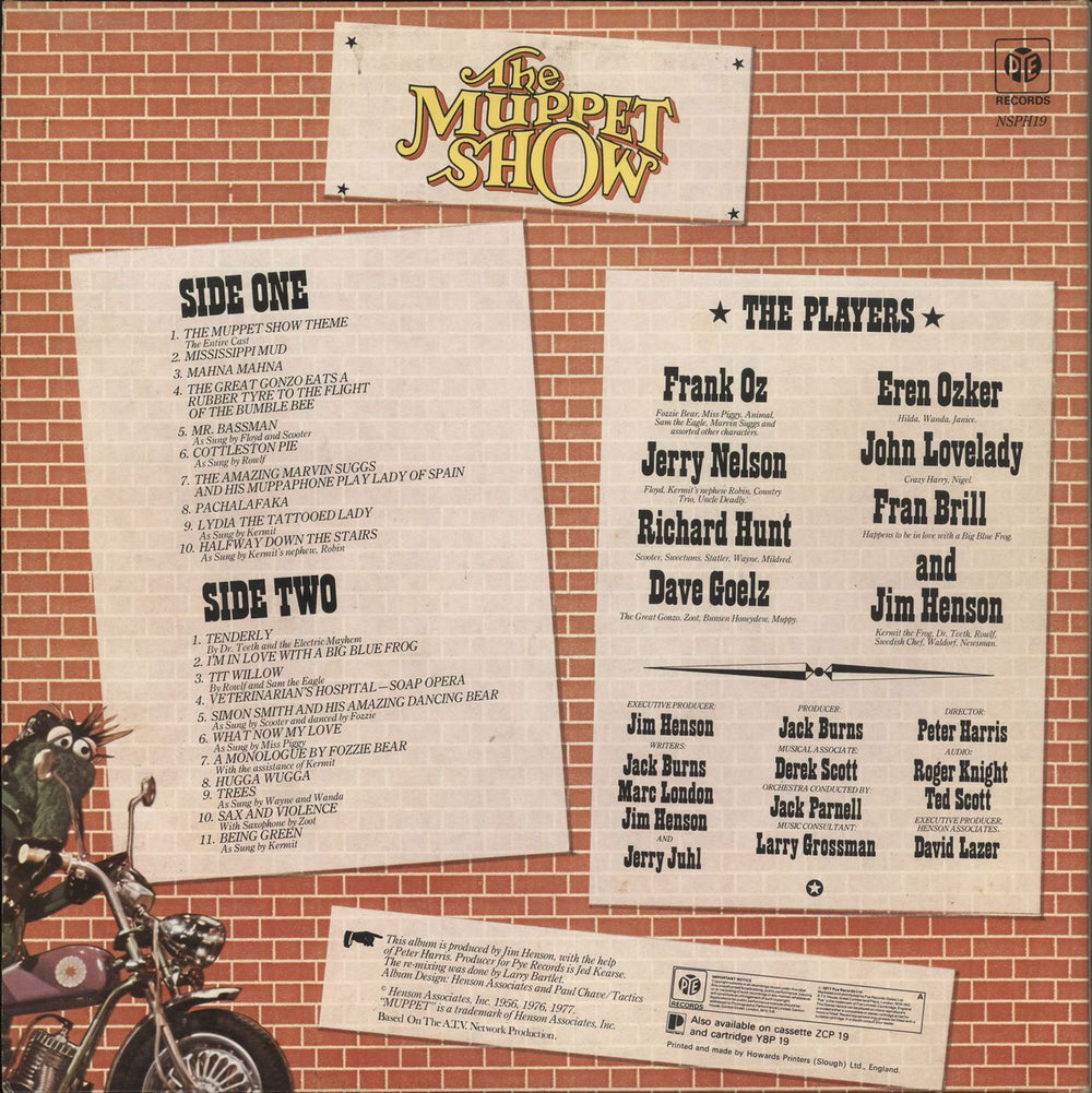 The Muppets The Muppet Show UK vinyl LP album (LP record)