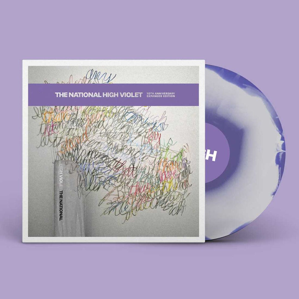 The National High Violet - 10th Anniversary Expanded Edition - Marbled White & Purple Vinyl UK 3-LP vinyl record set (Triple LP Album) 4AD0244LPX