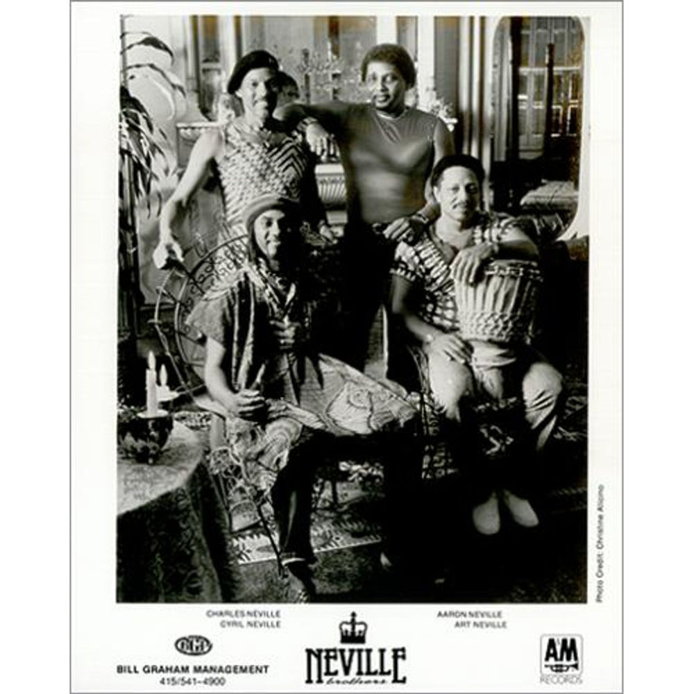 The Neville Brothers Yellow Moon UK Promo photograph PUBLICITY PHOTO