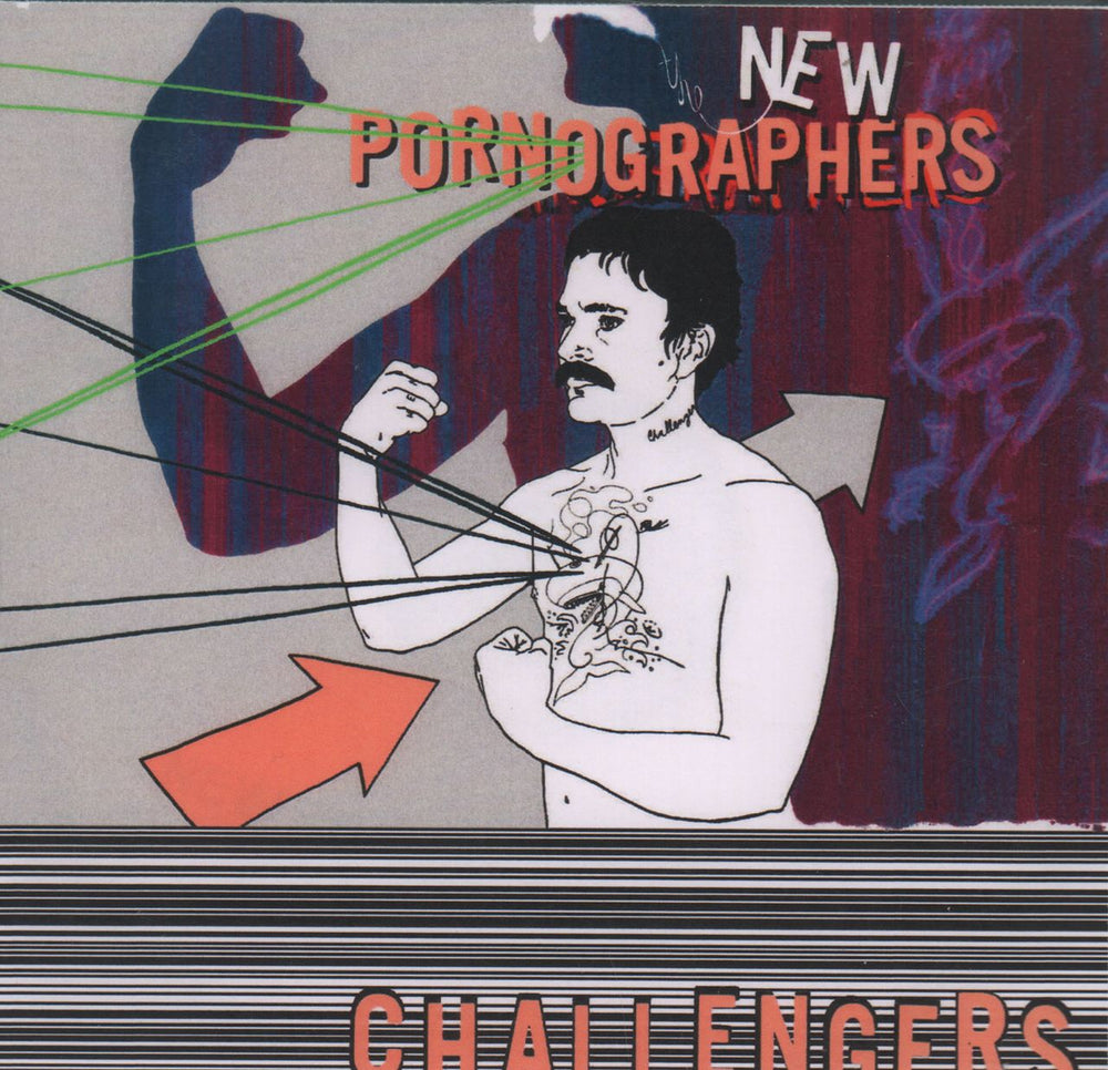 The New Pornographers Challengers UK Promo CD-R acetate CD-R