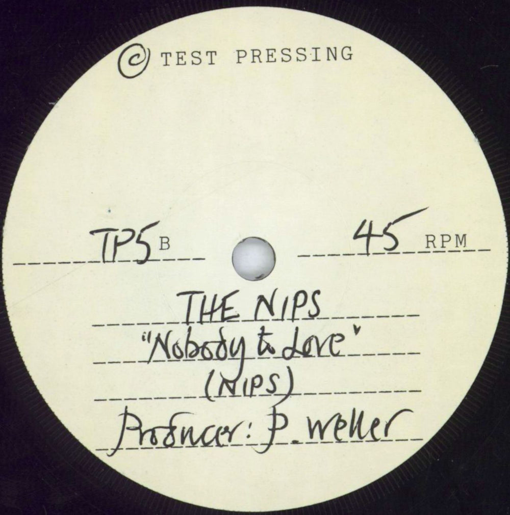 The Nips Happy Song UK 7" vinyl single (7 inch record / 45)