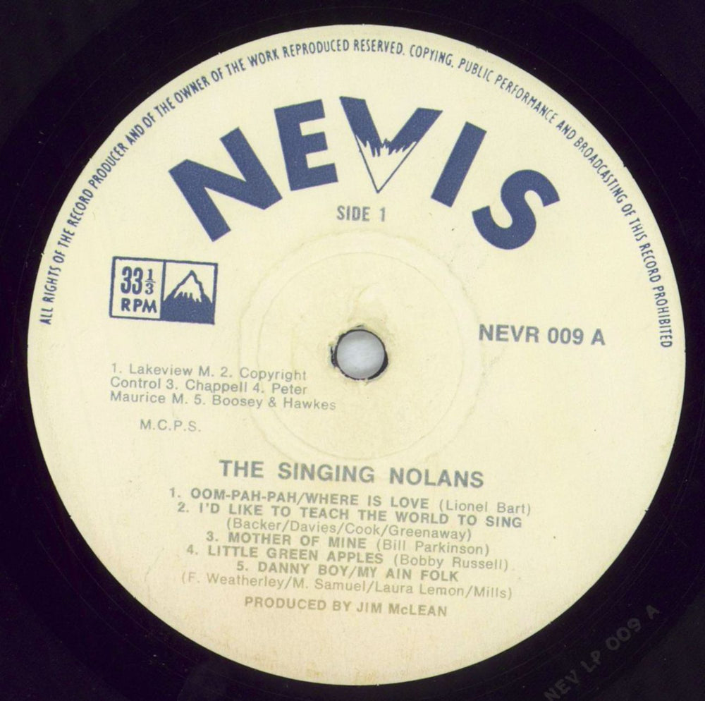 The Nolans The Singing Nolans - Autographed UK vinyl LP album (LP record) NOLLPTH826246