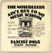 The Nosebleeds Ain't Bin To No Music School - Silver Injection UK 7" vinyl single (7 inch record / 45) VL807AI561321