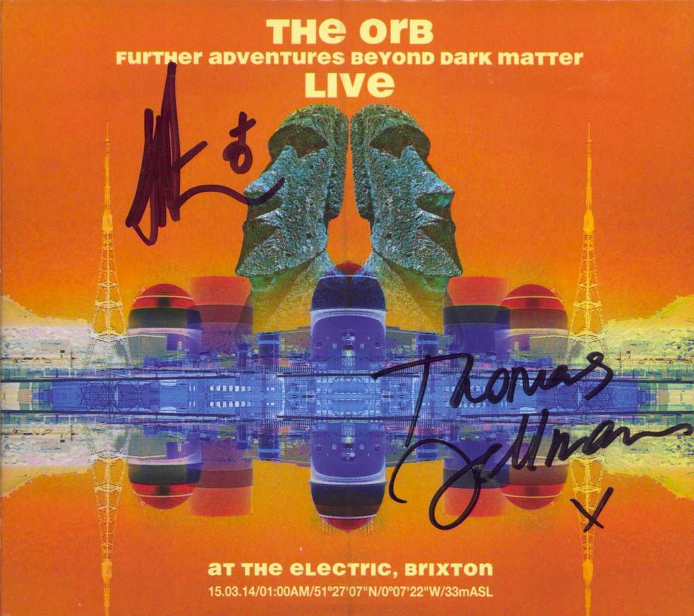 The Orb Further Adventures Beyond Dark Matter Live - Autographed UK 3-disc CD/DVD Set