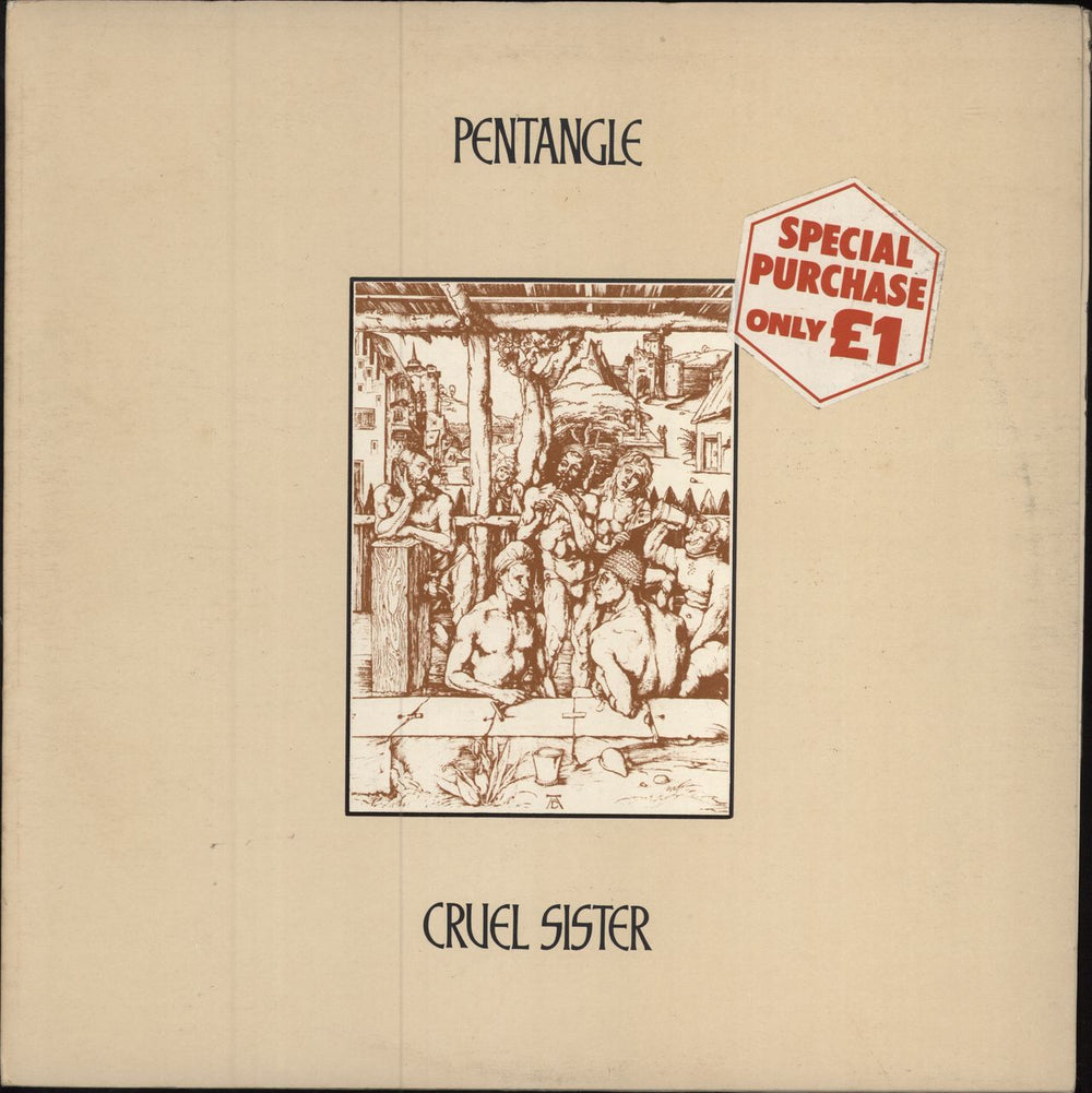 The Pentangle Cruel Sister - 1st UK vinyl LP album (LP record) TRA228