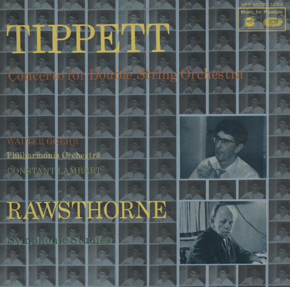 The Philharmonia Orchestra Tippett: Concerto For Double String Orchestra / Rawsthorne: Symphonic Studies UK vinyl LP album (LP record) MFP2069
