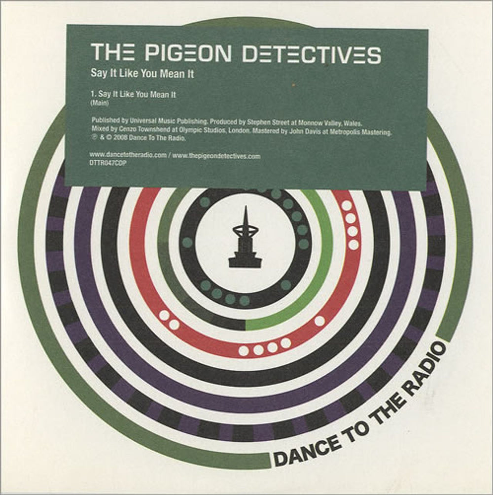 The Pigeon Detectives Say It Like You Mean It UK Promo CD single (CD5 / 5") DTTR047CDP