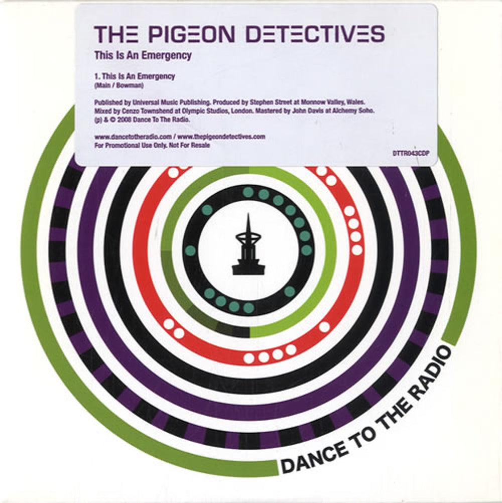 The Pigeon Detectives This Is An Emergency UK Promo CD single (CD5 / 5") DTTR043CDP