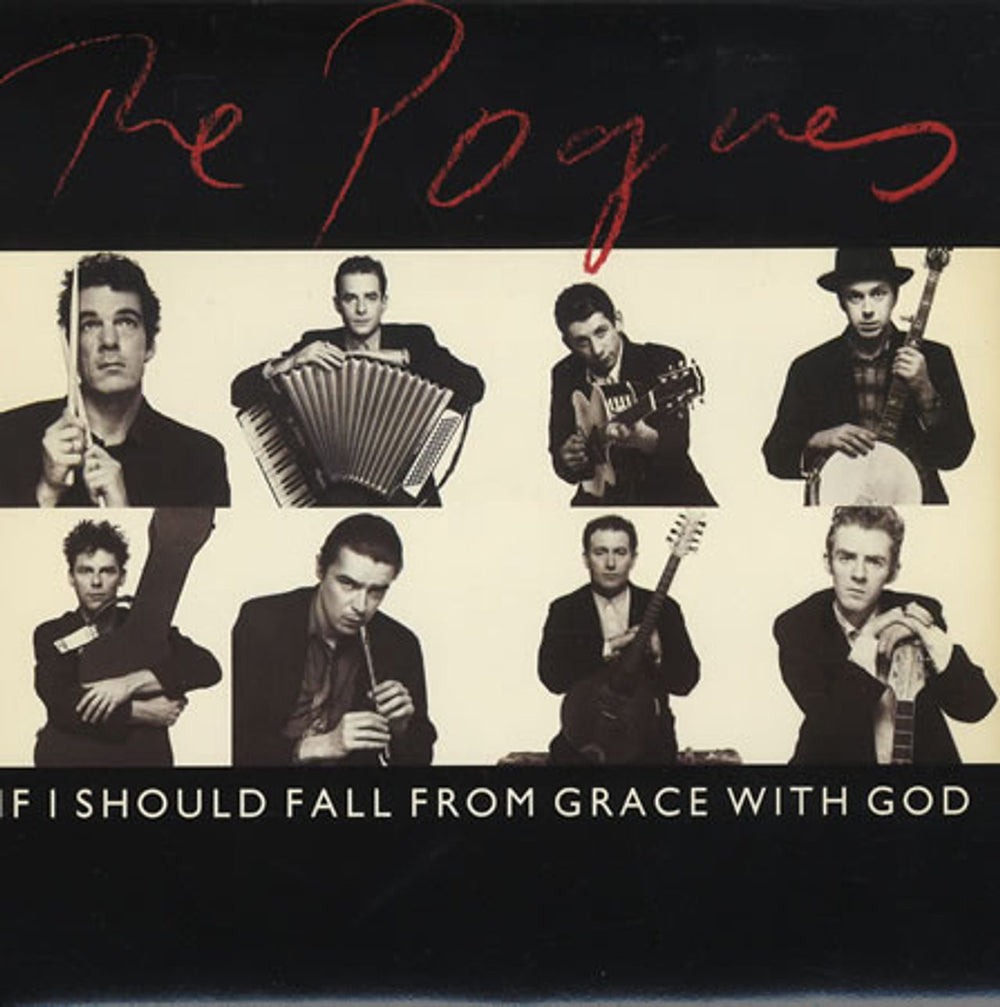 The Pogues If I Should Fall From Grace With God - Red Vinyl UK 7" vinyl single (7 inch record / 45) FG1