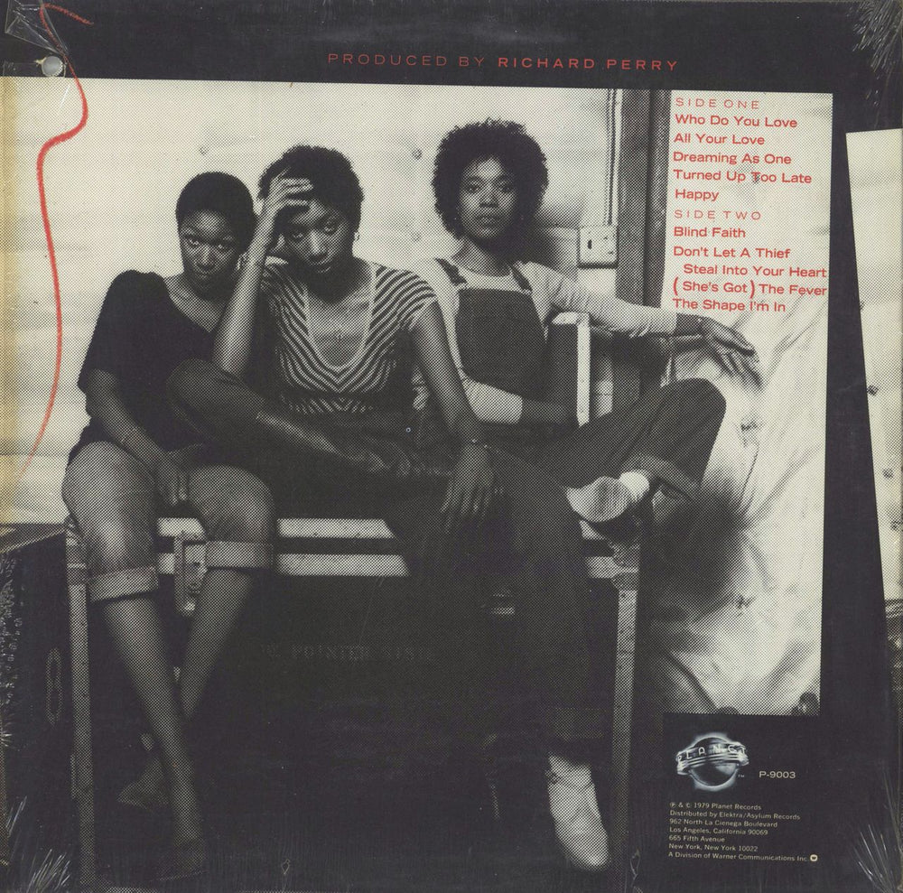 The Pointer Sisters Priority US vinyl LP album (LP record)