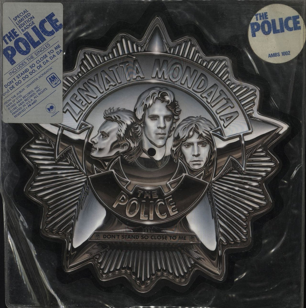 The Police Don't Stand So Close To Me - Double Stickered US shaped picture disc (picture disc vinyl record) AMBS1002