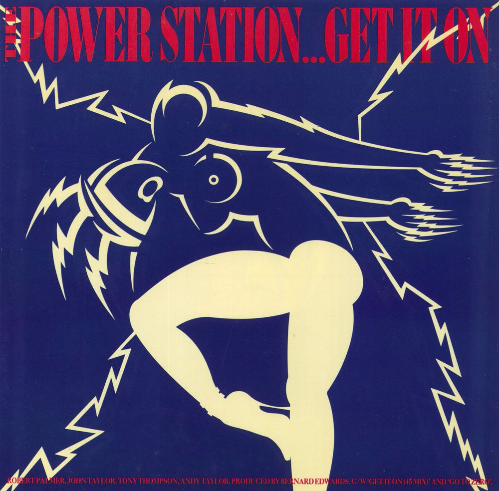 The Power Station Get It On + PVC sleeve UK 12" vinyl single (12 inch record / Maxi-single) 12R6096