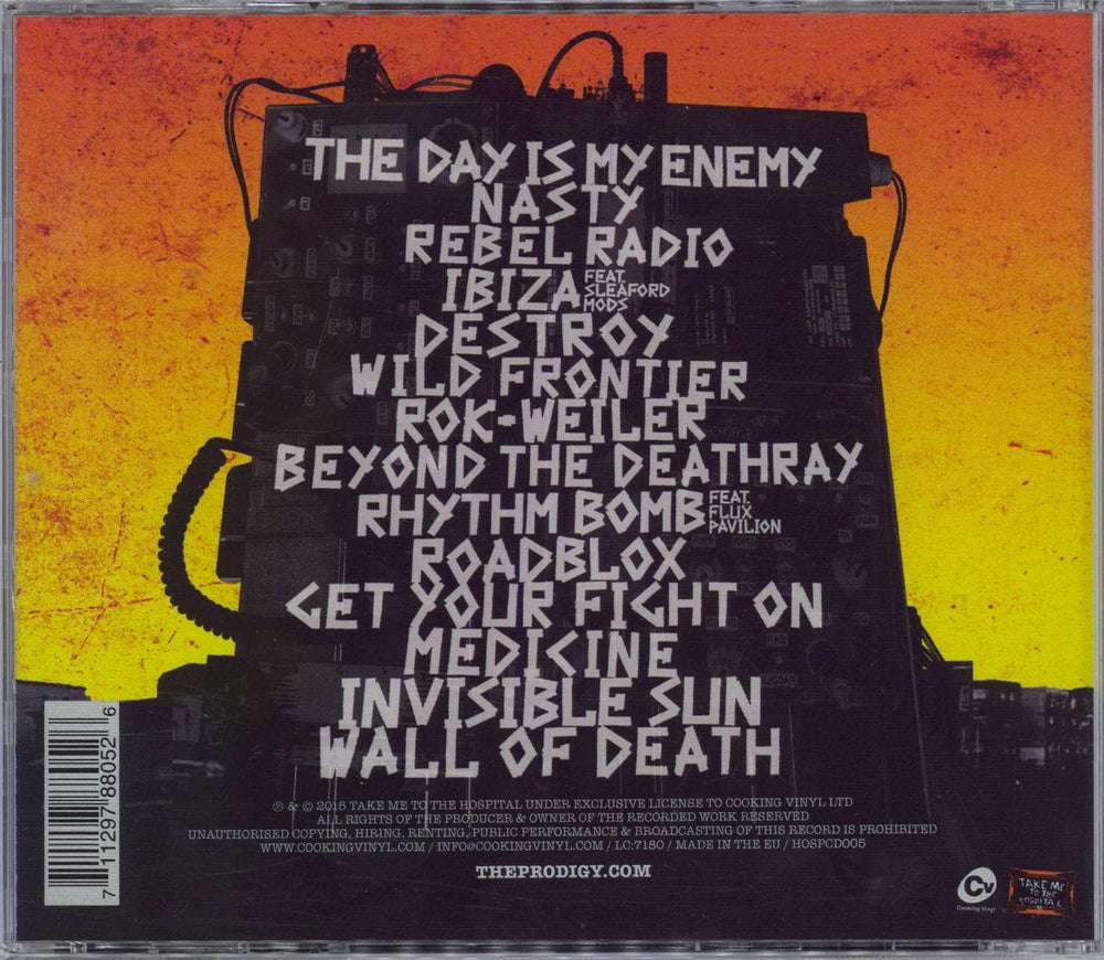 The Prodigy The Day Is My Enemy - Fully Autographed UK CD album (CDLP) 711297880526