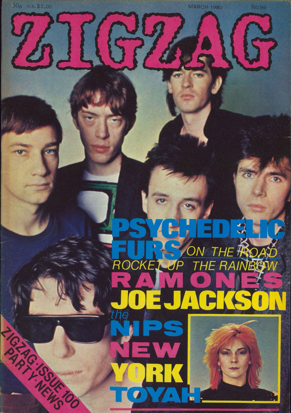 The Psychedelic Furs Zig Zag Magazine No. 99 UK magazine #99