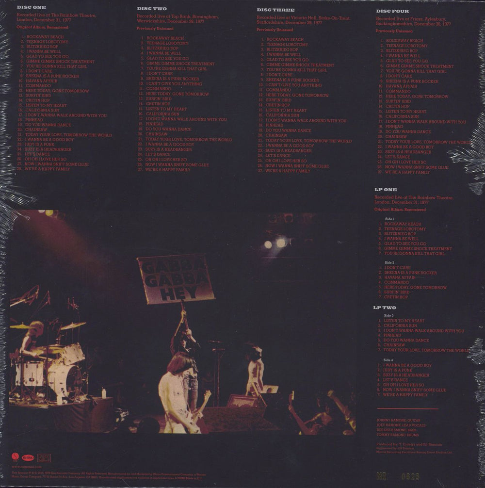 The Ramones It's Alive - 40th Anniversary Deluxe Edition - Sealed UK box set